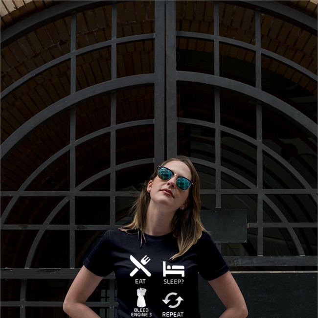 Eat Sleep Bleed Engine 3 Repeat T-Shirt Kerbal Space Academy