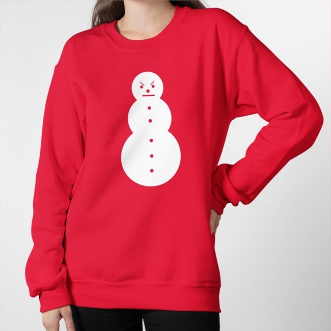 Original Mery Christmas Jeezy Mad Snowman Shirt Angry Snow Lou Ratchett