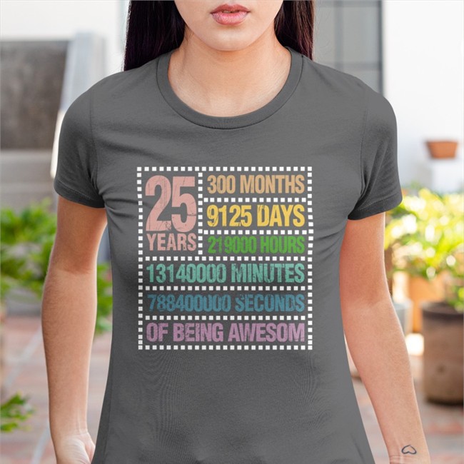 25 Years300 Months 9125 Days 219000 Hours 13140000 Minutes 788400000 Seconds Of Being Awesom Zip Up Hooded Pengu