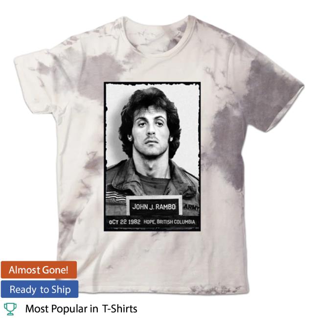 Official Sly Stallone Shop John Rambo Tie Dye Top Shirt