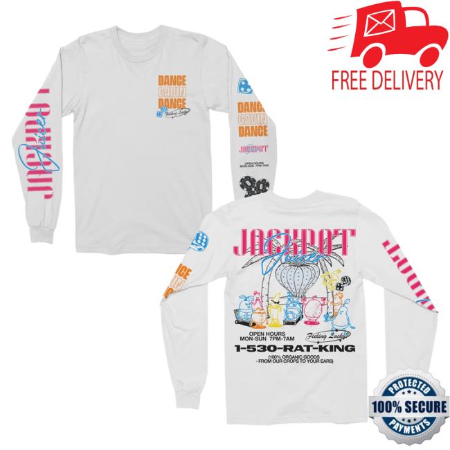 Official Dance Gavin Dance Merch Juicer White LS T Shirt