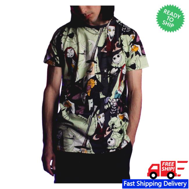 Official Cakeworthy Store Nightmare Before Christmas NMBC AOP Sweater Cakeworthystore 3D All Over Print