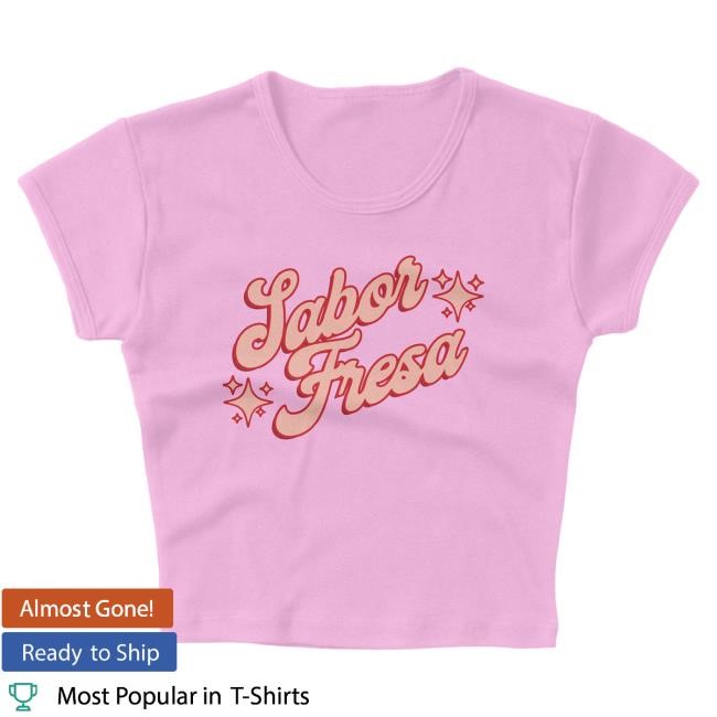 Fuerza Regida Script Fresa - Pink Baby Top Shirt | Fuerza Regida Merch Store Official