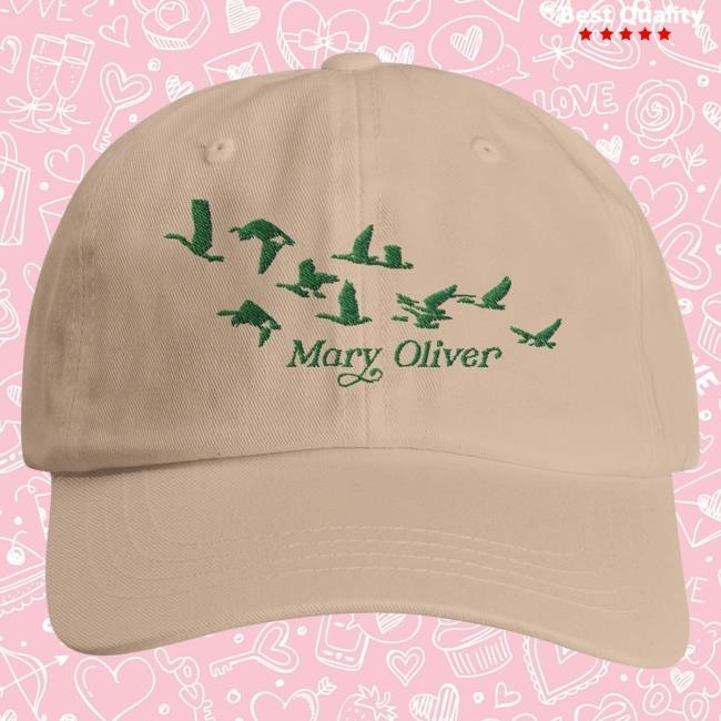 Mary Oliver Mary Oliver Wild Geese Baseball Hat Khaki