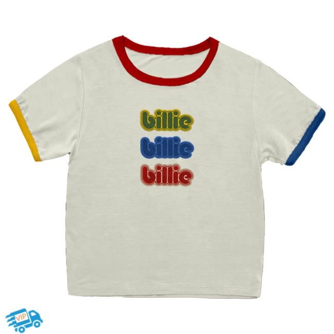 Retro Billie Repeat Primary Ringer T-Shirt Tour Apparel
