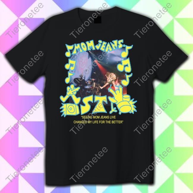 Official Mom Jeans Merch Black Photo T Shirts