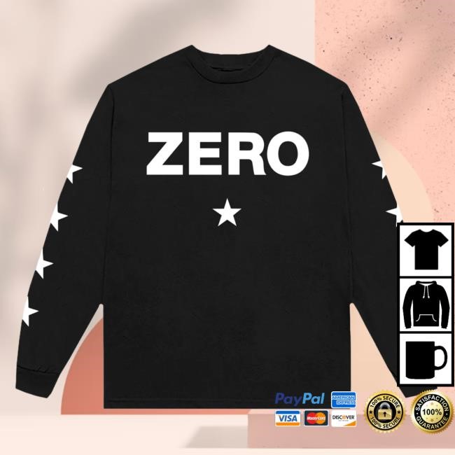 Zero Star Long Sleeve Shirt Black - Smashing Pumpkins