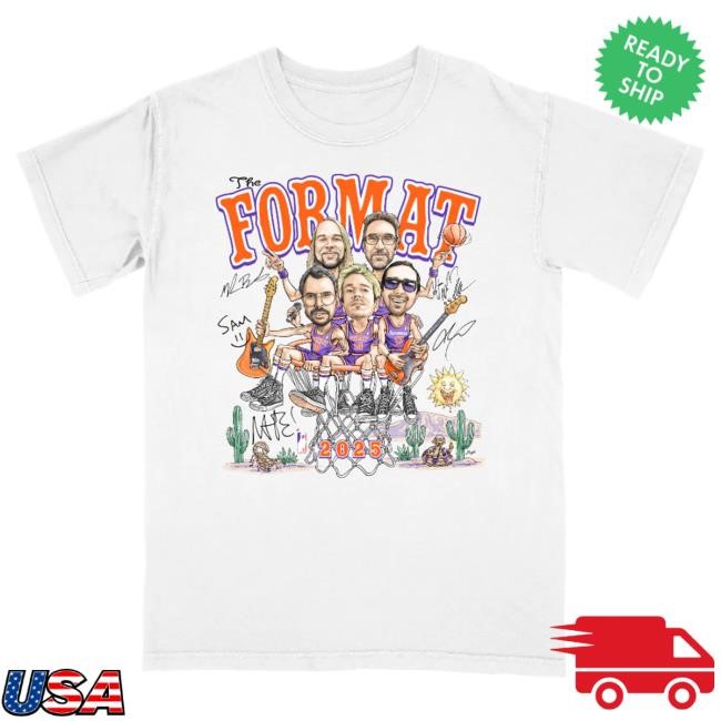 Hello Merch Official Merch The Format Caricature White Hot Shirt HelloMerch