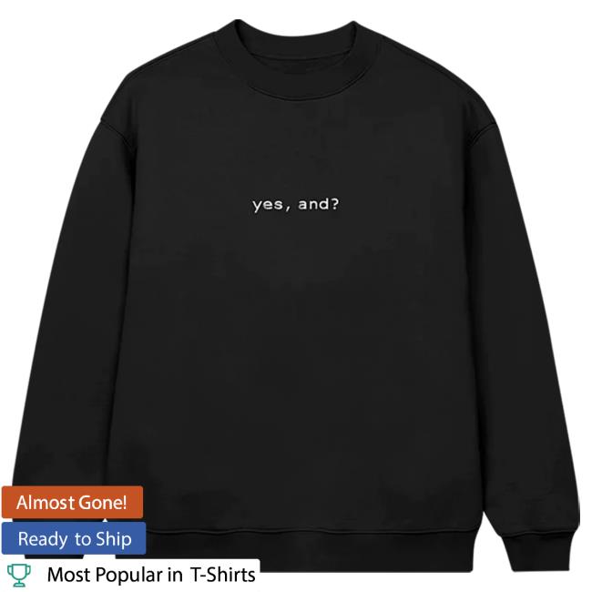 Official Ariana Grande Merch Store Ariana Grande yes, and? Crew neck Ariana Grande Apparel Clothing Shop ArianaGrande