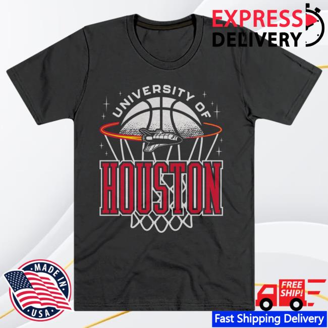Houston Cougars Basketball Retro Rocket Tee
