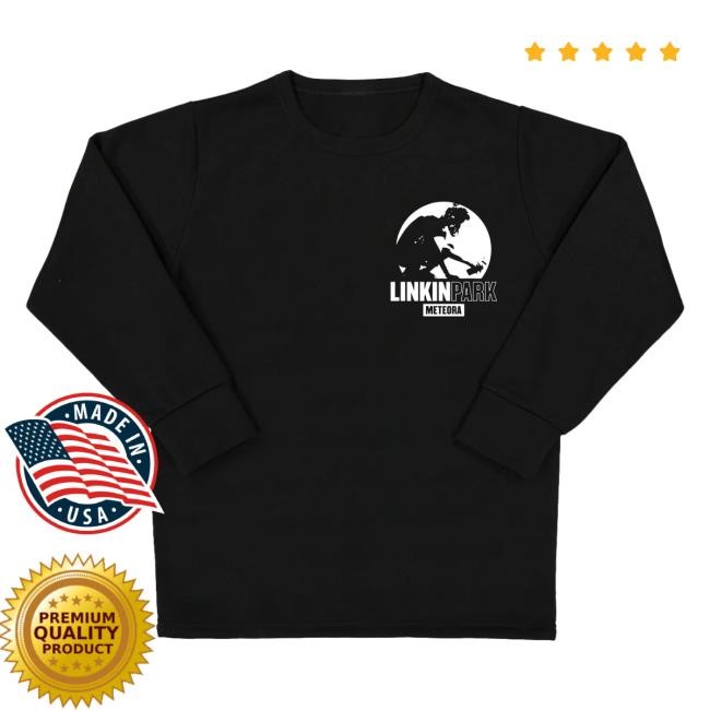 Linkin Park Official Merch Store Meteora Stencil Black Long Sleeve Shirt New Linkin Park Clothing Apparel