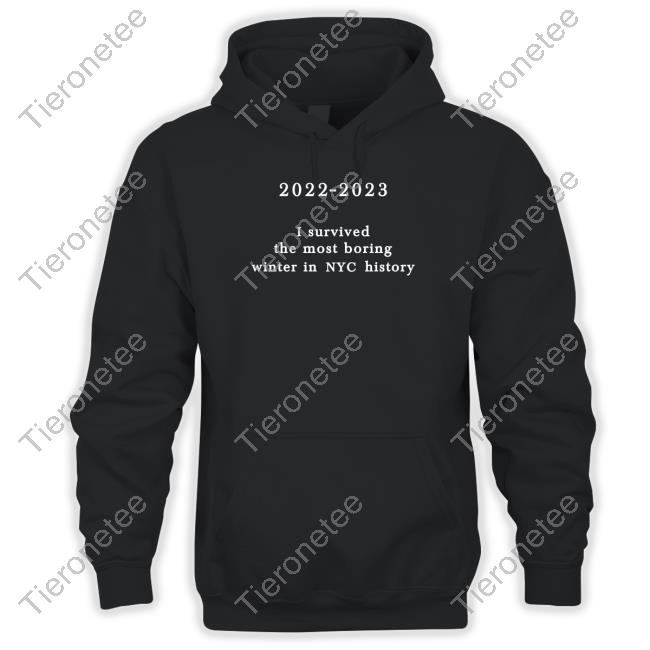2022-2023 I Survived The Most Boring Winter In Nyc History Shirt New York Metro Weather