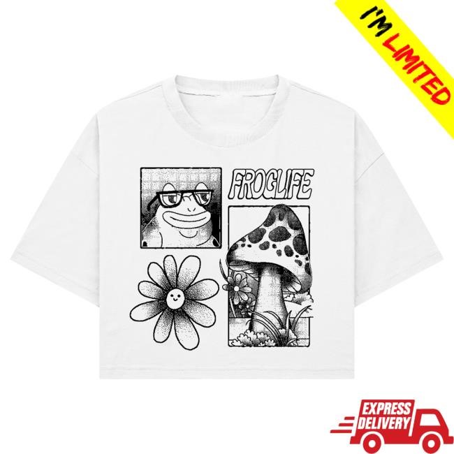 Official Paymoneywubby Merch Store Pmw Boxy Crop Popover Shirt - WHITE