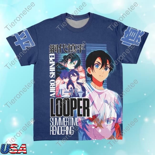 Official Anime Ape Clothing Ajiro Shinpei Summer Time Rendering Streetwear Shirt New Animeape