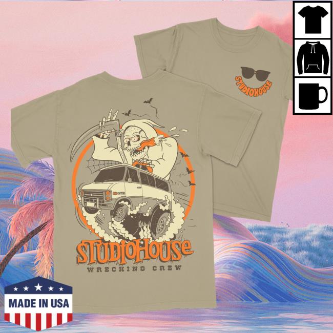 Official Studiohouse Designs Studiohouse Wrecking Crew Van Shop T-Shirt