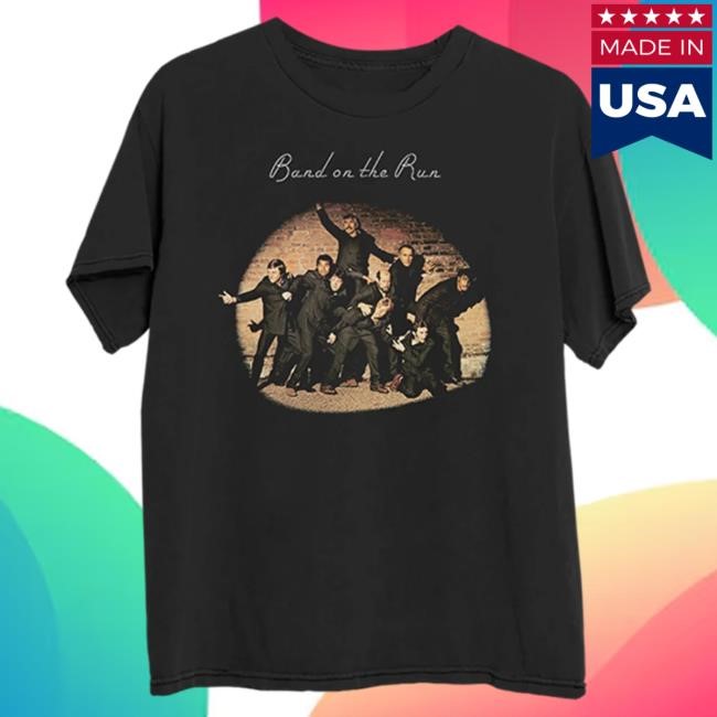 Official Paul McCartney Band on the Run Album T Shirt PaulMcCartney