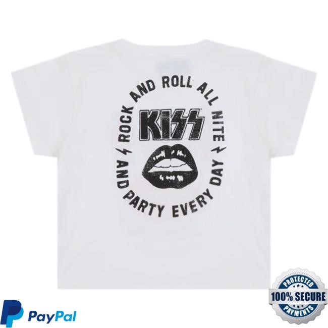 Kiss Local Crew Crop Top Tshirt Kiss Band Official Merch Store
