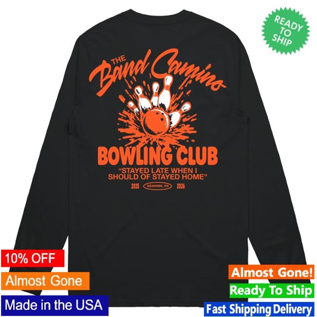 Official The Band Camino Merch Store Bowling Club Long Sleeve Tee