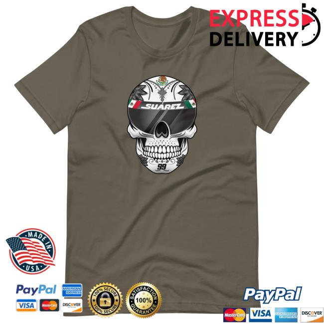 Official Daniel Suarez Daniel Suárez Helmet Visor Skull Tshirt Army
