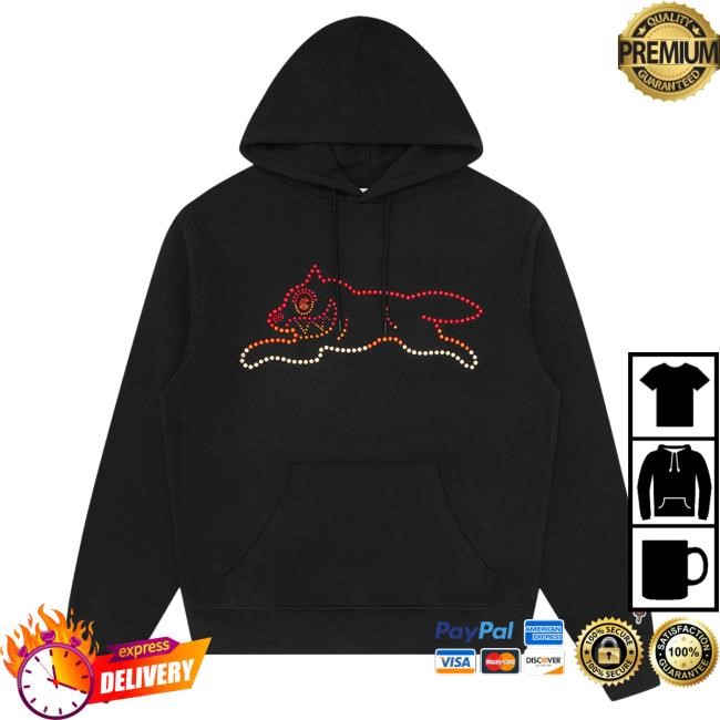 Official Billionaire Boys Club Clothing Crystal Running Dog Pullover Hoodie Bbc Ice Cream