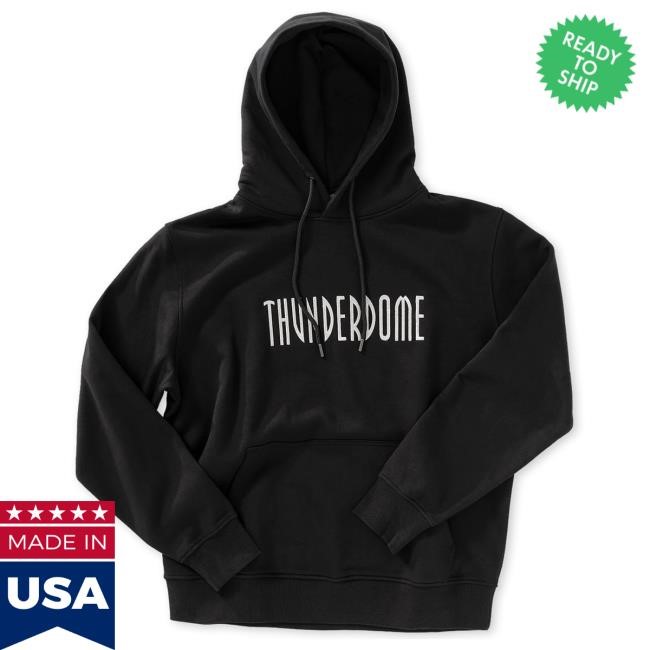 Thunderdome Monochrome Popover Hoodie Thunderdome Merch Store Shop