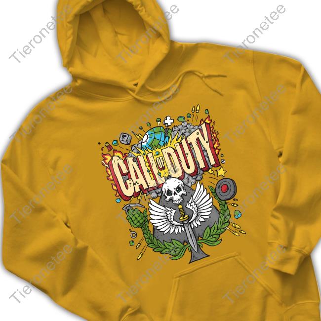 Official Call Of Duty Merch Skate Design T-Shirt