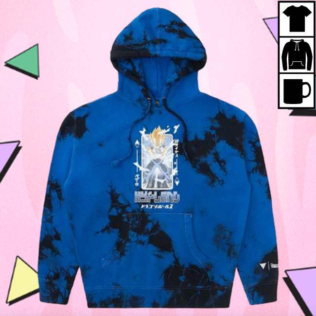 Official Hypland Clothing Merch Store Hypland Dragon Ball Z Majin Vegeta Attractive Hoodie (Tie Dye)