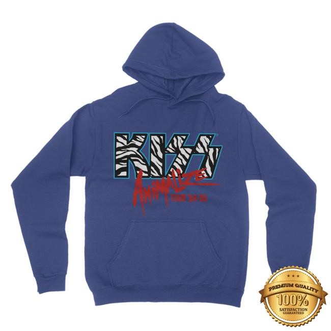 KISS Official Merch Store Animalize Tour '84-'85 Pullover Sweartshirt Hoodie KISS Clothing Shop KISS Apparel Animalize 40Th Anniversary Collections