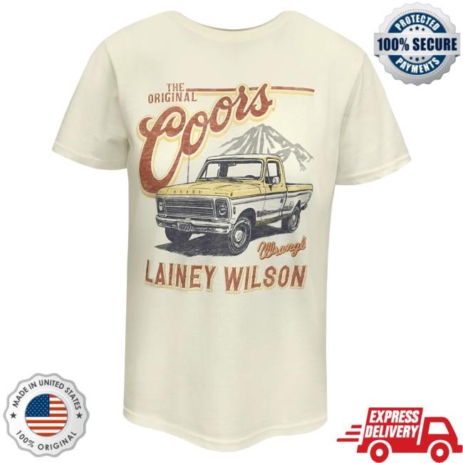 Official Coors Banquet Lainey Wilson x Wrangler Ladies Truck New Shirt
