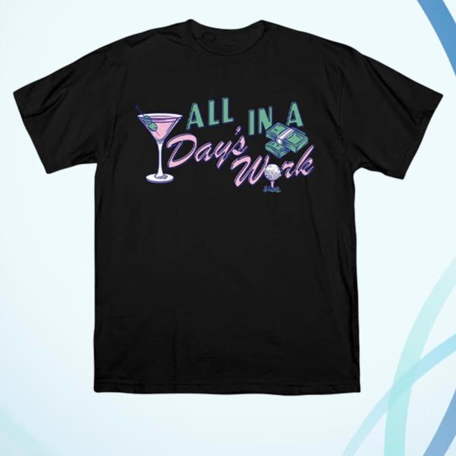 Cass Holland Merch All In A Days Work Black T Shirt