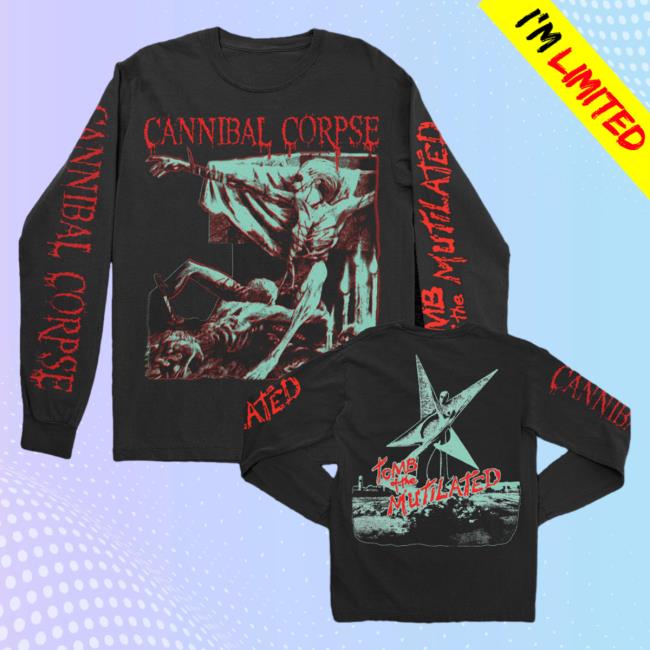 Official Cannibal Corpse Merch Store Tomb Of The Mutilated Long Sleeve New Shirt Black CannibalCorpse