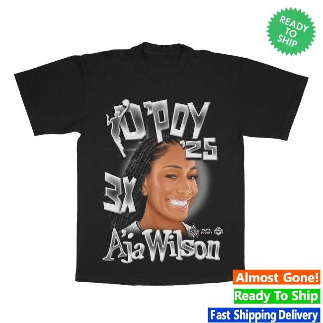 Las Vegas Aces A'ja Wilson 2025 Dpoy New Shirt