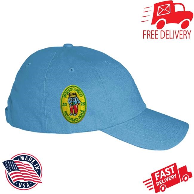 Official Bad Bunny Puerto Rico Blue Dad Cap BadBunny