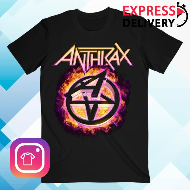 Official Anthrax Merch Shop Flame Pentathrax Tee