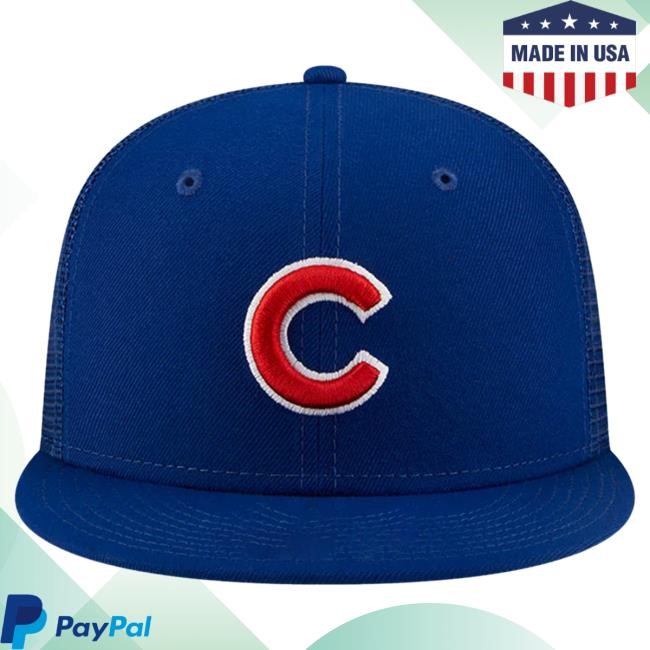 Chicago Cubs Royal Classic New Era 9FIFTY Mesh Snapback Hat | Buy Official Clark Street Sports