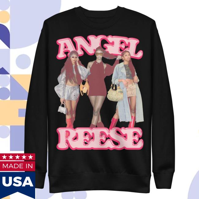Official Angel Reese Merch Store Angel Reese "Lifestyle Collage" Shirt New Angel Reese Apparel Clothing Shop