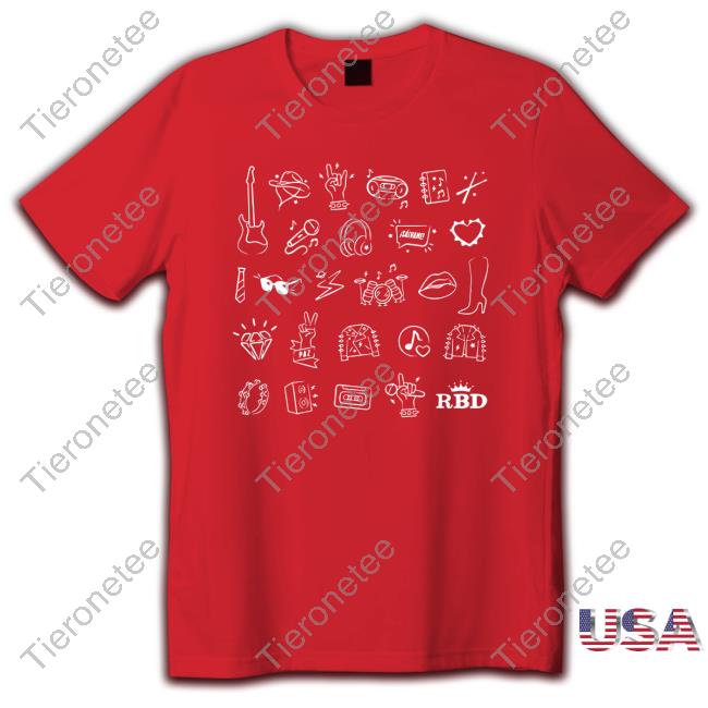 Official RBD Red Icon Shirts