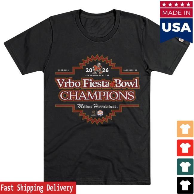 Miami Hurricanes 2026 Fiesta Bowl Champs Heavyweight Tee Homefield