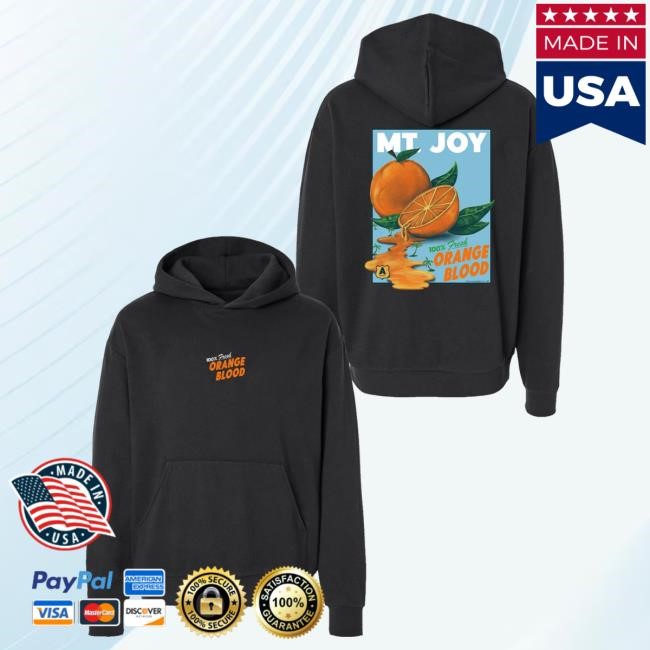 Official Mt Joy Merch Store Mt Joy Orange Blood Crew neck Sweatshirt Mt Joy Apparel Clothing Shop MtJoy