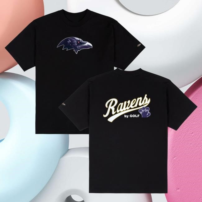 Official Golf Wang Merch Ravens Cutout Hood Black by Golf Wang x NFL