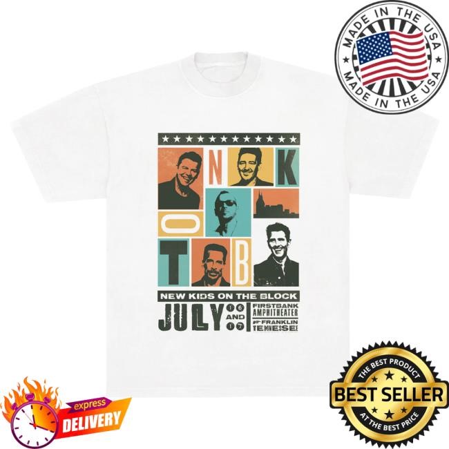 Official Shop NKOTB Franklin Event T Shirt New Kids On The Block Merch