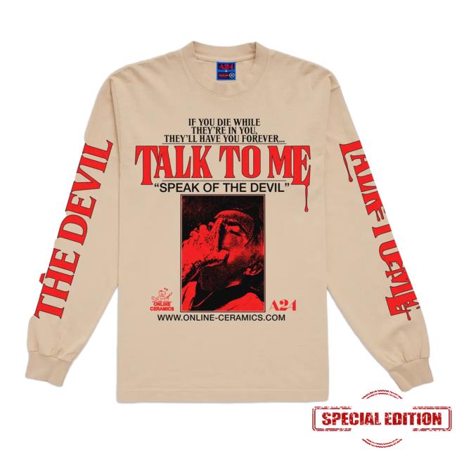 A24 Online Ceramics Talk To Me 91 Seconds Shirts