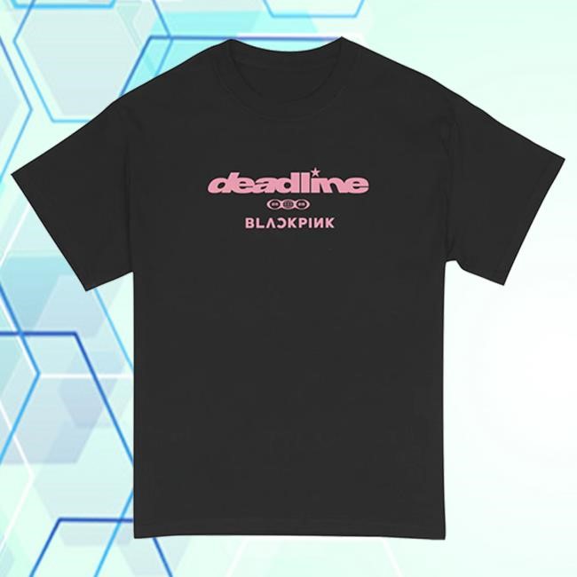Deadline Tour Merch Blackpink Continent Logo New Shirt Black | Blackpink Official Merch Store