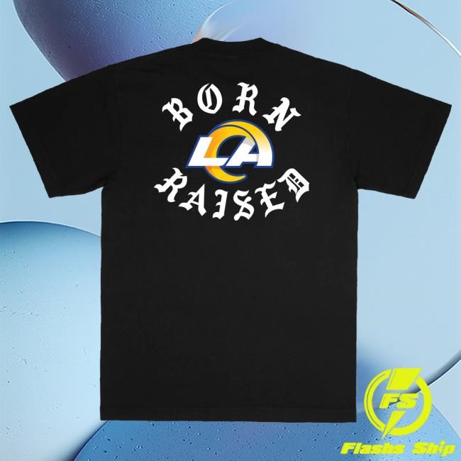 Official Born X Raised Merch Store Born X Raised + Rams Classic Tee: Black