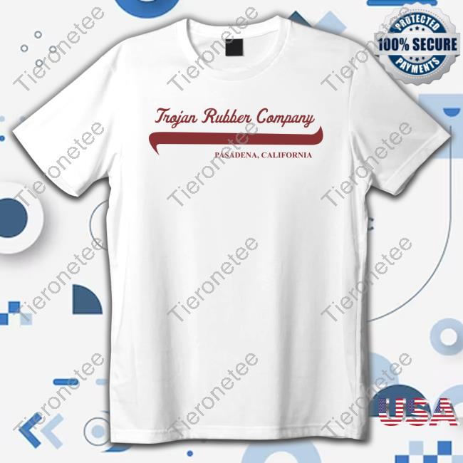 Official Greg Renoff Trojan Rubber Company Pasadena California T Shirt
