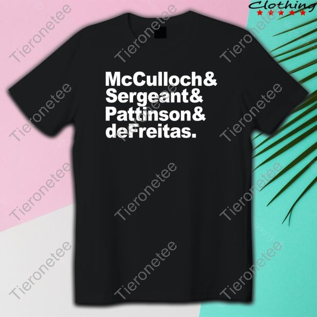 Mcculloch & Sergeant & Pattinson & Defreitas Shirt Punk And New Wave Long Sleeve T Shirt