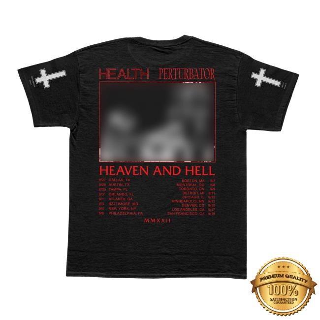 Health Official Merch Store Heaven And Hell 2022 Tour S/S Tee Health Band