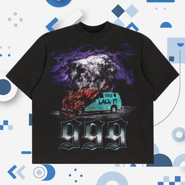 Official 999 Club Juice Wrld Merch Store Tpne Van Tee Black 999Club Clothing Juicewrld
