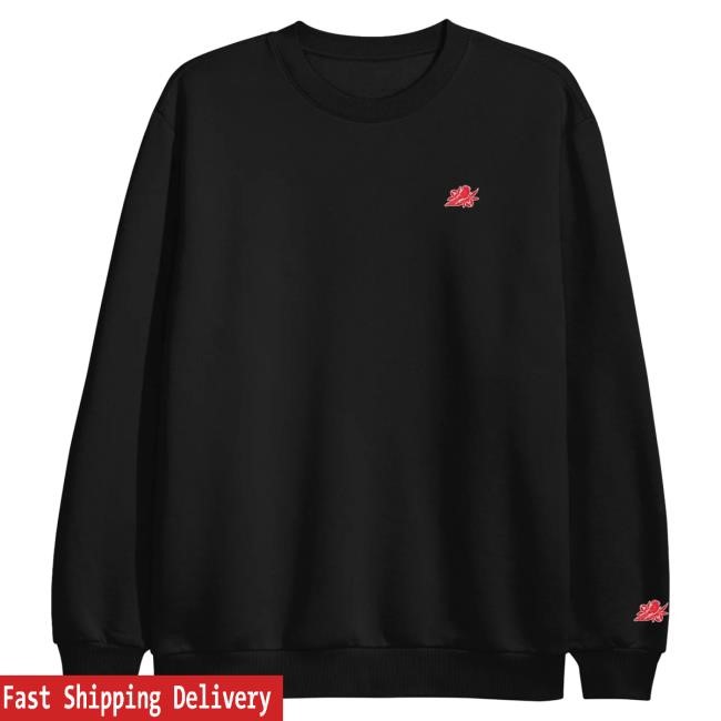 Official Bayside Band Merch Embroidered Logo Black Sweatshirt