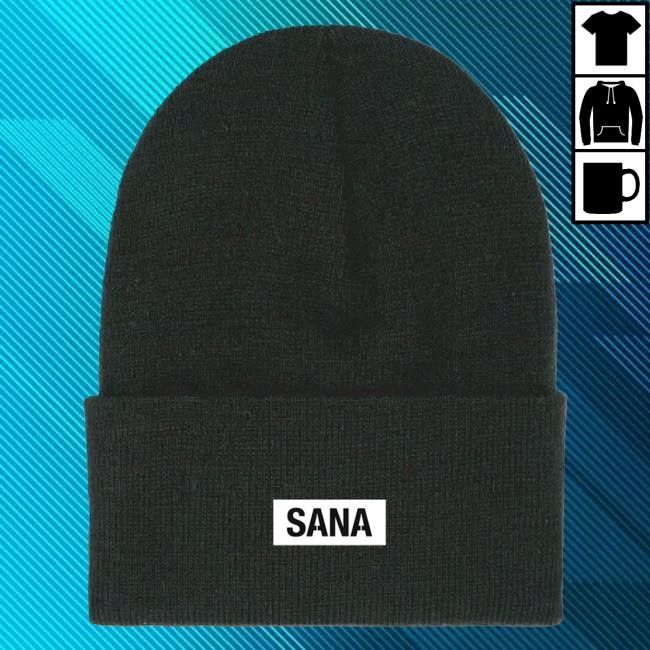 Official Sana Detroit Merch Store Core Beanie- Cream SanaDetroit